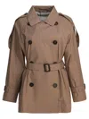 Max Mara The Cube Brown Polyester Coat In Brown
