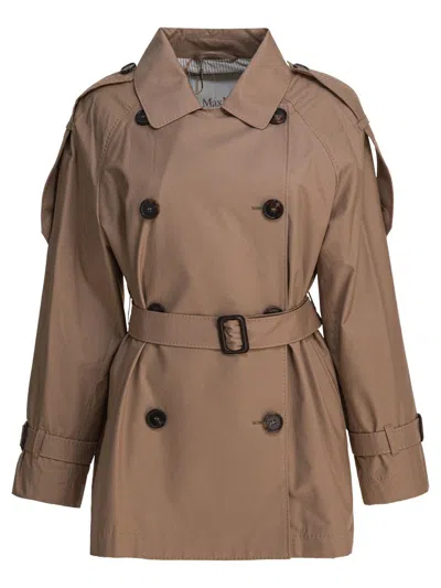 Max Mara The Cube Coats In Brown