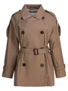 Max Mara The Cube Brown Polyester Coat