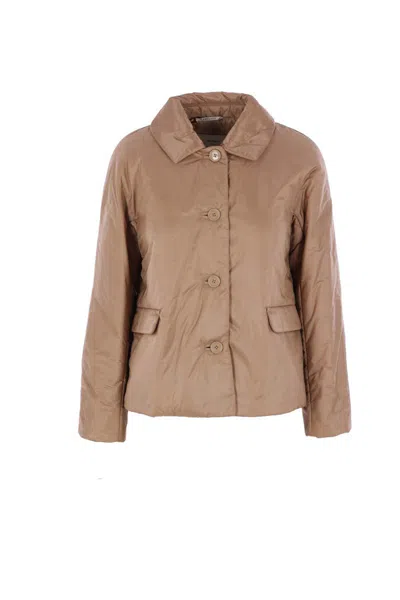 Max Mara The Cube Coats In Burgundy