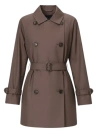 Max Mara The Cube Coats Brown In Brown
