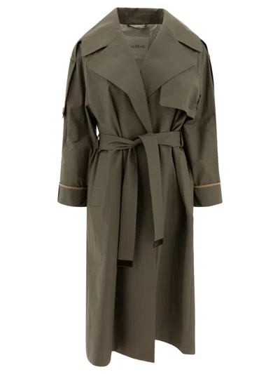 Max Mara The Cube Coats In Green