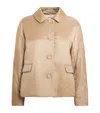 Max Mara The Cube Collared Jacket In Neutral