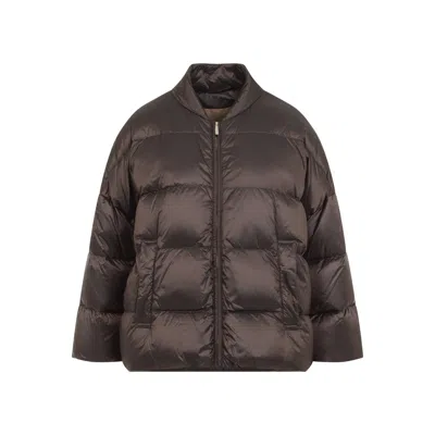 Max Mara The Cube Color-shift Bomber Jacket In Brown
