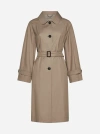 MAX MARA THE CUBE COTTON-BLEND SINGLE-BREASTED TRENCH COAT