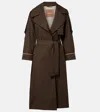 Max Mara The Cube Cotton-blend Twill Trench Coat In Brown