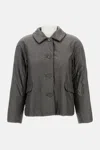 Max Mara The Cube Greens Anthracite Puffer Jacket In Multi