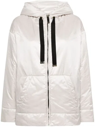 Max Mara The Cube Dali Padded Hooded Jacket In Neutral