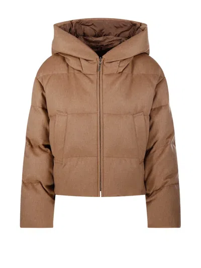 ダウンジャケット・コート MAX MARA THE CUBE | DALIA CAMELWOOL REVERSIBLE DOWN JACKET Max Mara The Cube Dalia camel hair puffer jacket Max Mara