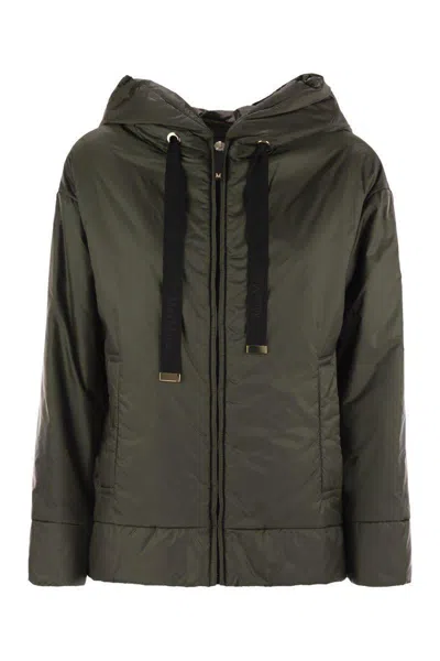 MAX MARA THE CUBE MAX MARA THE CUBE DARIA - DRIP-PROOF CANVAS PADDED JACKET WITH HOOD