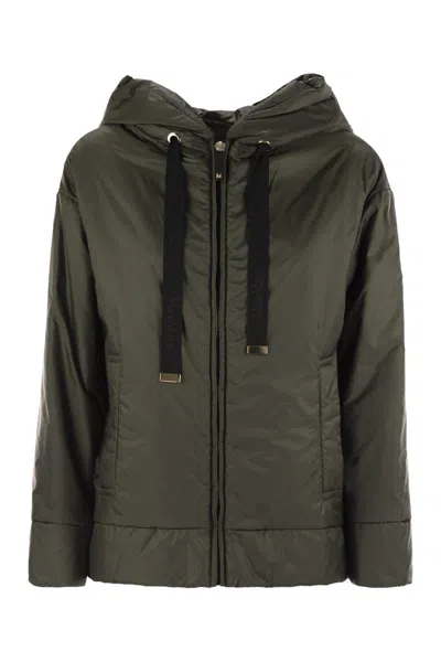 MAX MARA THE CUBE MAX MARA THE CUBE DARIA - DRIP-PROOF CANVAS PADDED JACKET WITH HOOD