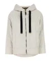 Max Mara The Cube Daria Zip-up Hooded Jacket In Gray