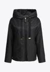 Max Mara The Cube Greenh Technical Fabric Jacket In Black