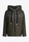 Max Mara The Cube Daria Zip-up Padded Jacket In Green