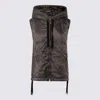 Max Mara The Cube Dark Grey Gringo Down Jacket In Brown