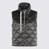 Max Mara The Cube Dark Grey Down Jacket In Gray