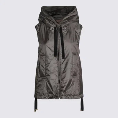 Max Mara The Cube Dark Grey Gringo Down Jacket In Gray