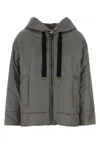 Max Mara The Cube Dark Grey Polyester Daria Padded Jacket In Gray