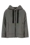 Max Mara The Cube Dark Grey Polyester Daria Padded Jacket In Gray