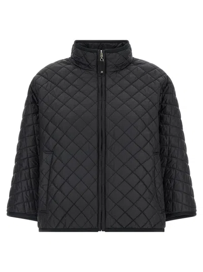 Max Mara The Cube Delfina Capes Black In Gray