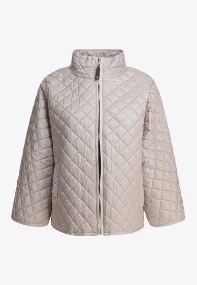 MAX MARA THE CUBE DELFINA QUILTED ZIP-UP JACKET