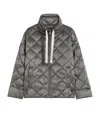 Max Mara The Cube Quilted Padded Shell Down Jacket In Gray