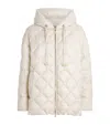 Max Mara The Cube Diamond-quilted Jacket In White