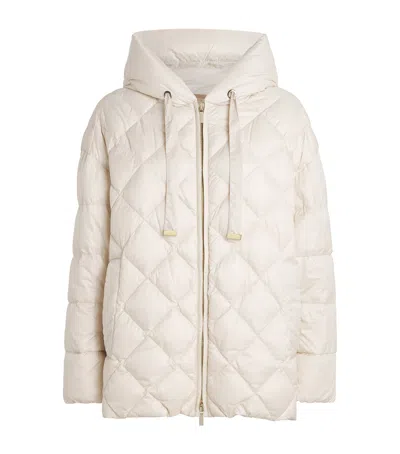 Max Mara The Cube Diamond-quilted Jacket In White