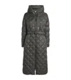 Max Mara The Cube Diamond-quilted Parka In Black