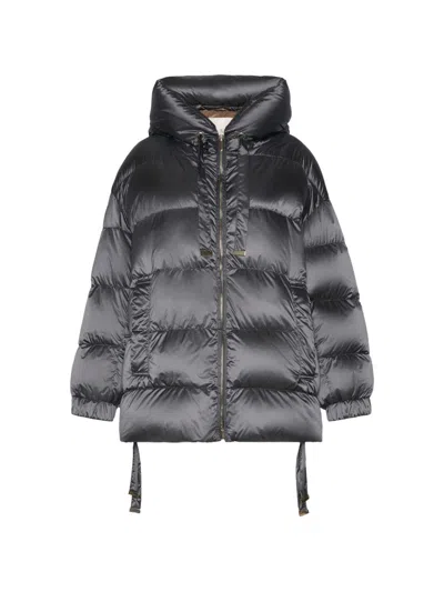 Max Mara The Cube Down Jacket "ariete" The Cube With Hood Max Mara The In Gray
