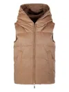 Max Mara The Cube Down Vest In Brown