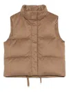 Max Mara The Cube Down Vest In Brown