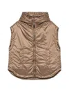 Max Mara The Cube Down Vest In Brown