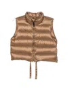 Max Mara The Cube Down Vest In Brown