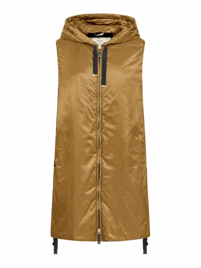 Max Mara The Cube Drop-proof Canvas Vest In Nude & Neutrals