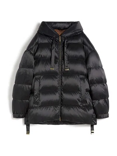 Max Mara The Cube Felice Water-repellent Taffeta Down Jacket In Black