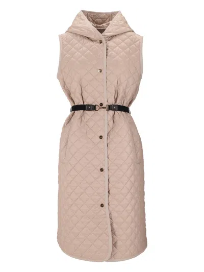 Max Mara The Cube Gilet Imbottito In Gray