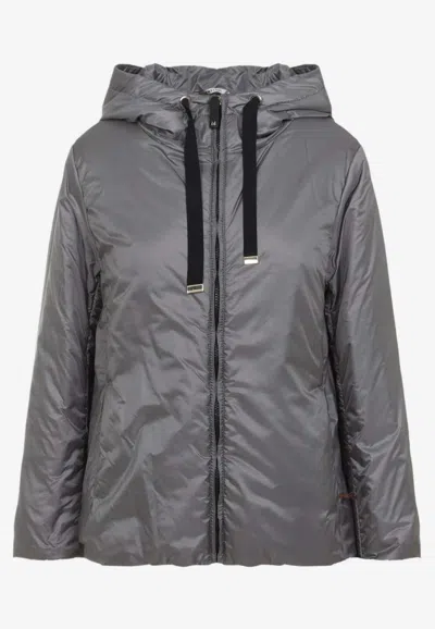 Max Mara The Cube Green H Water-repellent Padded Jacket In Gray
