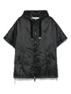 Max Mara The Cube 'greenci' Black Hooded Cape In Black