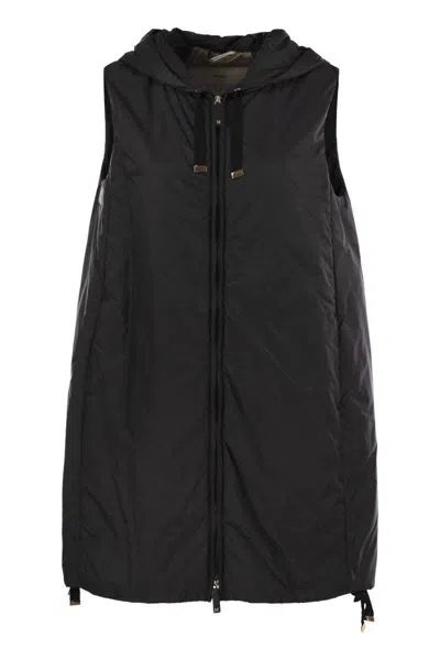 MAX MARA THE CUBE MAX MARA THE CUBE GREENGI - DRIP-PROOF CANVAS WAISTCOAT
