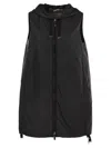 Max Mara The Cube Padded Gilet With Hood Coats Black In Black