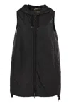 Max Mara The Cube Greengi Drip Proof Canvas Waistcoat In Black