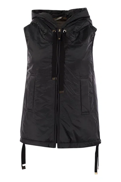 MAX MARA THE CUBE MAX MARA THE CUBE GREENGO - SLEEVELESS IN DRIP-PROOF TECHNICAL FABRIC