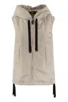 Max Mara The Cube Waterproof Vest Greengo In Neutral