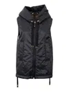 Max Mara The Cube Padded Gilet With Hood Coats Black In Black