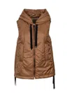Max Mara The Cube Water-resistant Technical Canvas Gilet In Beige