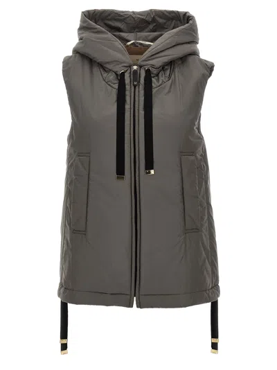 MAX MARA THE CUBE GREENGO GILET GRAY