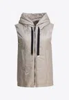 Max Mara The Cube Women The Cube Sleeveless Jacket With Cameluxe Padding In Neutral