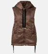 Max Mara The Cube Greengo Padded Vest In Brown