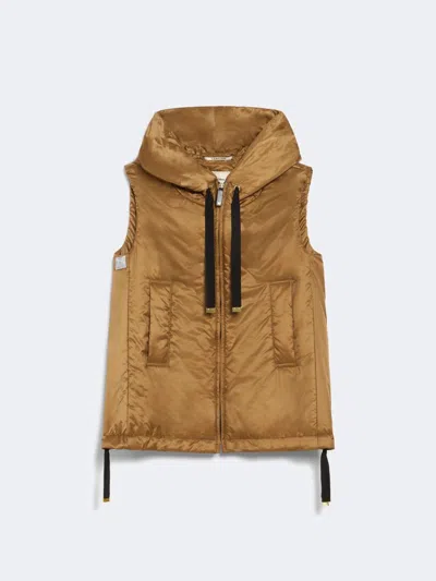 Max Mara The Cube Greengo Puffer Caramel In Brown